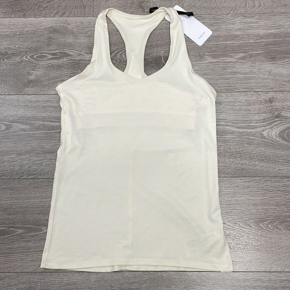 NWT Varley Waldon Racer Back Active Tank Shelf Bra Egret Cream M - Picture 6 of 14
